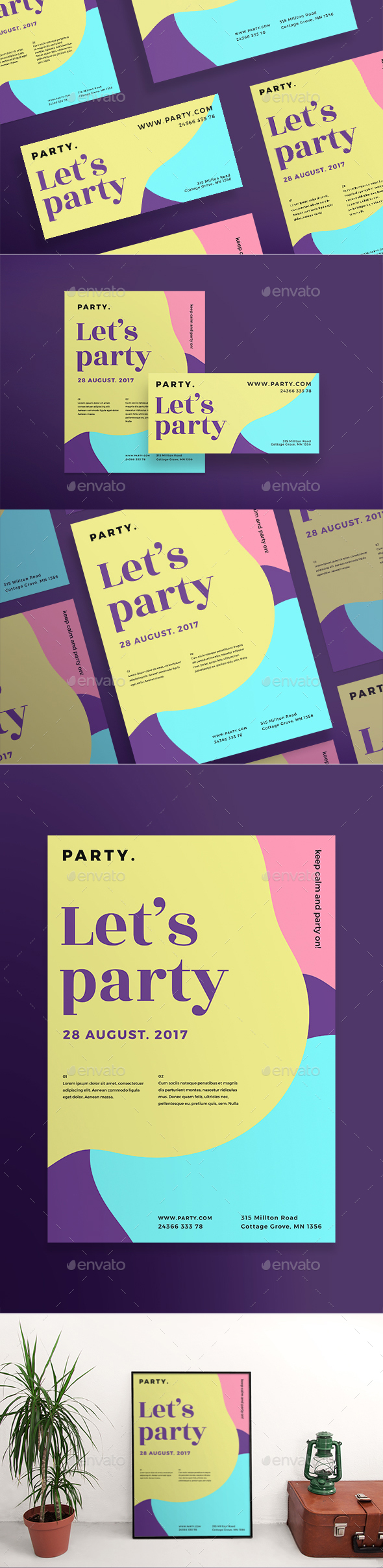 Color Party Flyers - Clubs & Parties Events
