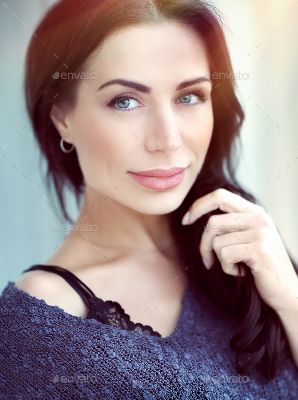 Beautiful woman portrait - Stock Photo - Images