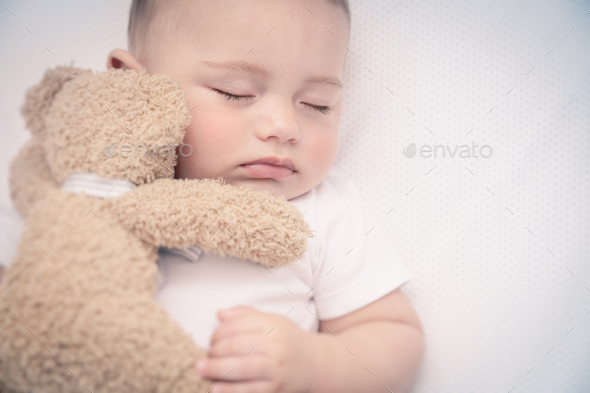 Cute little baby sleeping - Stock Photo - Images