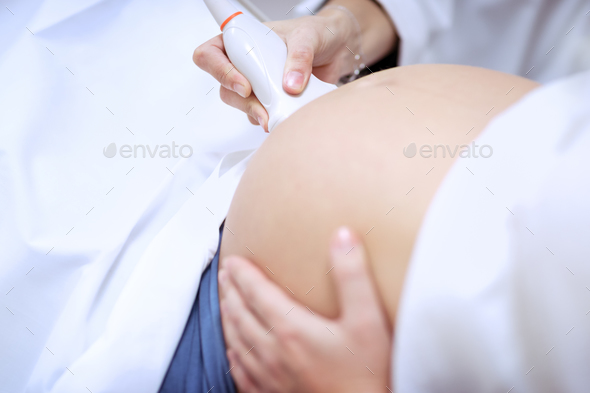 Ultrasound for pregnant woman - Stock Photo - Images