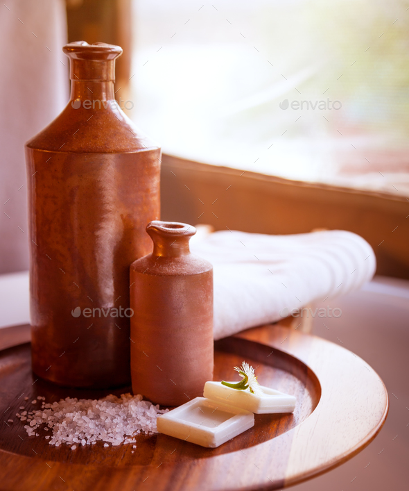 Beautiful bathroom still life - Stock Photo - Images