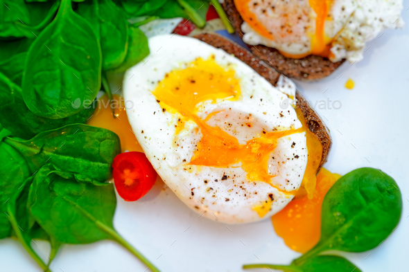 Delicious eggs Benedict - Stock Photo - Images