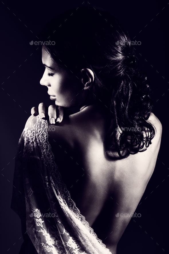 Gentle bride in the morning - Stock Photo - Images