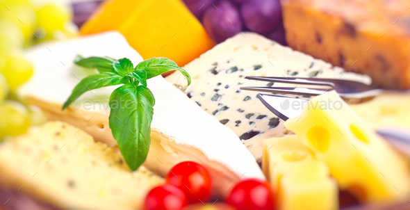Tasty cheese background - Stock Photo - Images