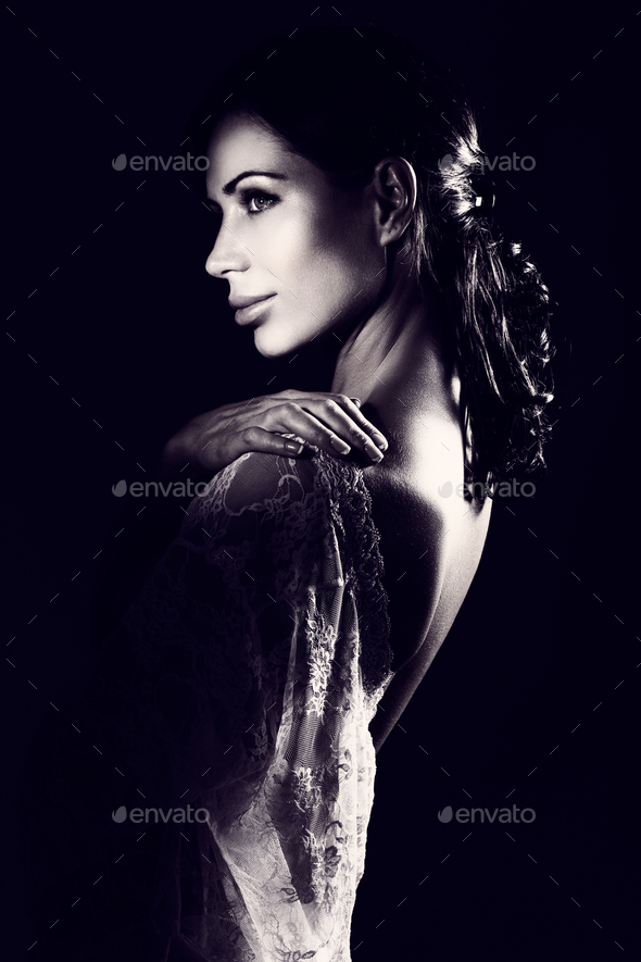Beautiful sensual woman - Stock Photo - Images