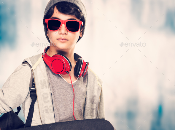 Stylish boy portrait - Stock Photo - Images