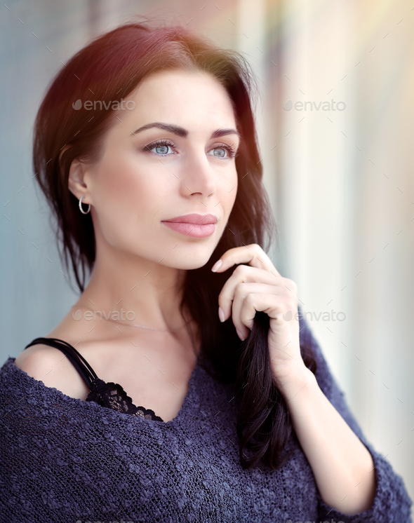Beautiful woman portrait - Stock Photo - Images