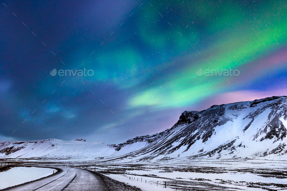 Beautiful northern lights - Stock Photo - Images