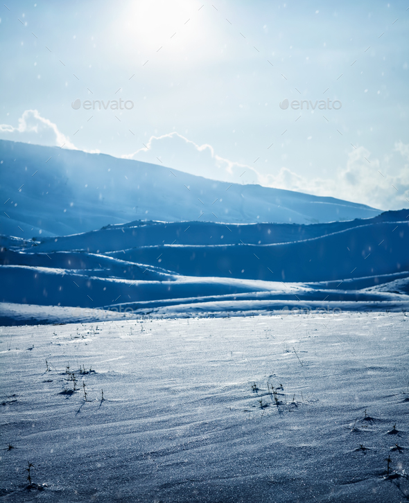Beautiful winter landscape - Stock Photo - Images