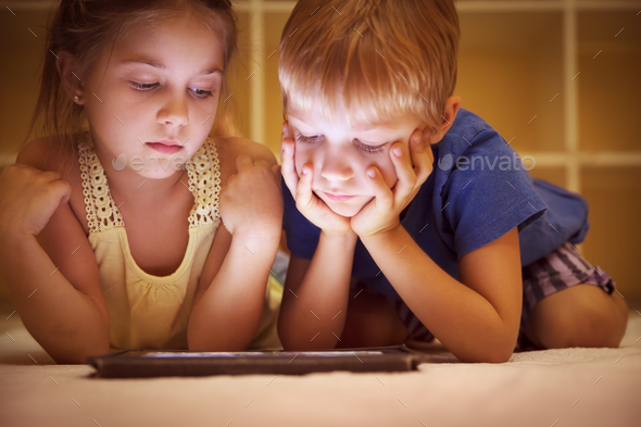 Two little kids - Stock Photo - Images