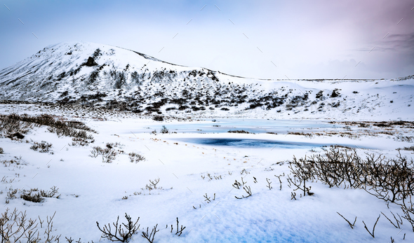 Beautiful winter landscape - Stock Photo - Images