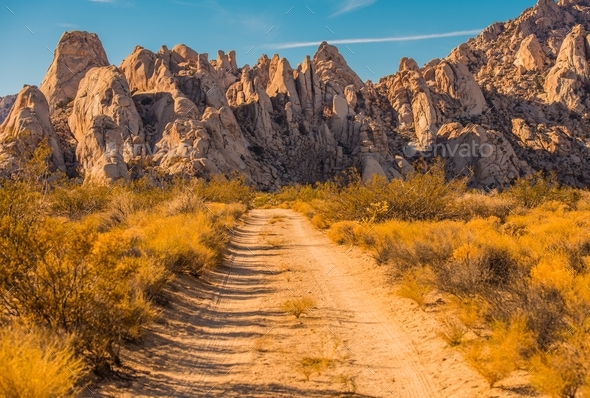 Mojave Desert Rock Formation Stock Photo by duallogic | PhotoDune