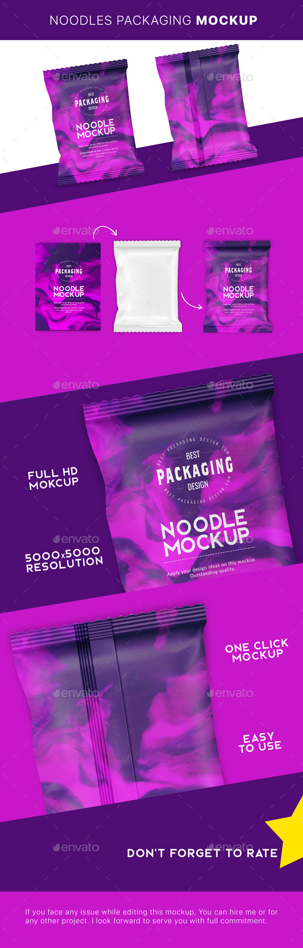 GraphicRiver Noodle Pouch Mockup 21166639 GraphicRiver Noodle Pouch Mockup 21166639
