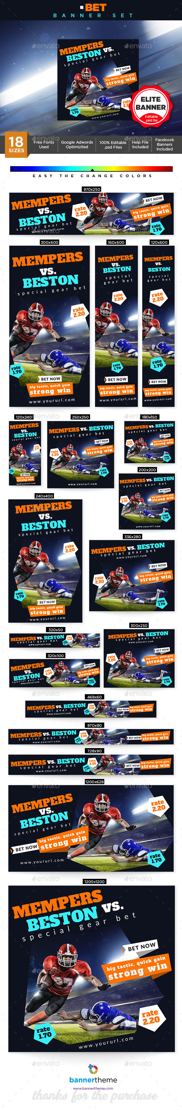 Bet Banner - Banners & Ads Web Elements