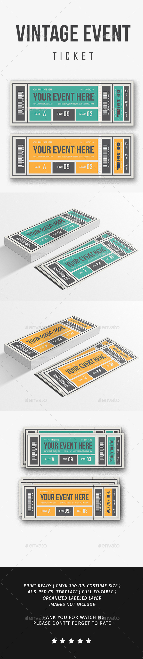 GraphicRiver Vintage Event Ticket Vol.2 21196058 GraphicRiver Vintage Event Ticket Vol.2 21196058