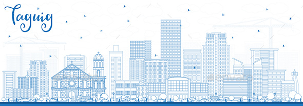 GraphicRiver Outline Taguig Philippines Skyline with Blue Buildings 21203848 GraphicRiver Outline Taguig Philippines Skyline with Blue Buildings 21203848