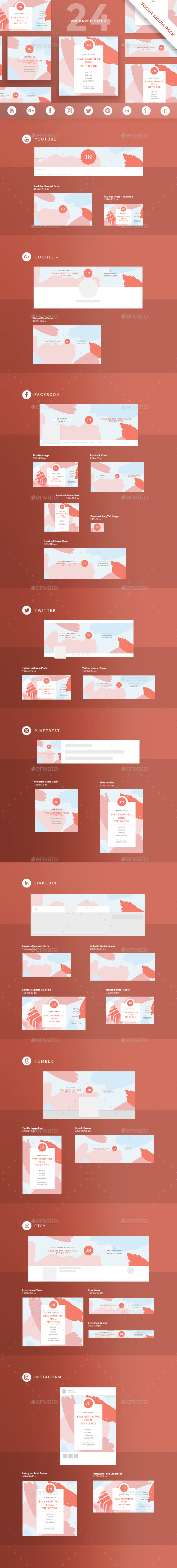 Nail Studio Social Media Pack - Miscellaneous Social Media