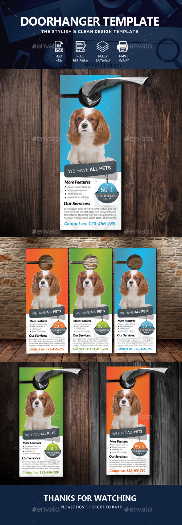 Pet Shop & Care Centre Door Hanger - Miscellaneous Events
