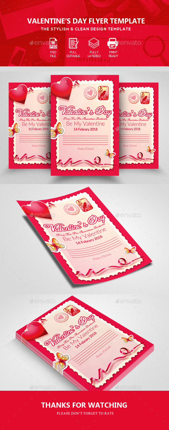 Valentine Event Flyer Templates