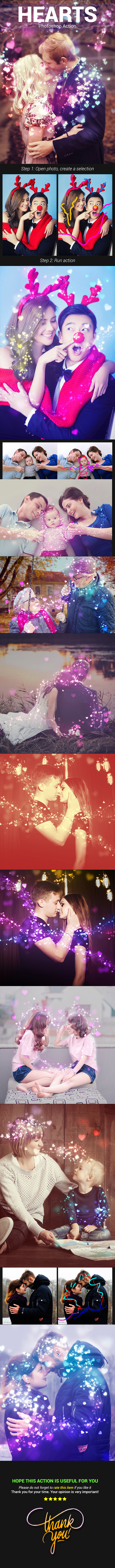 Hearts - Photo Effects Actions