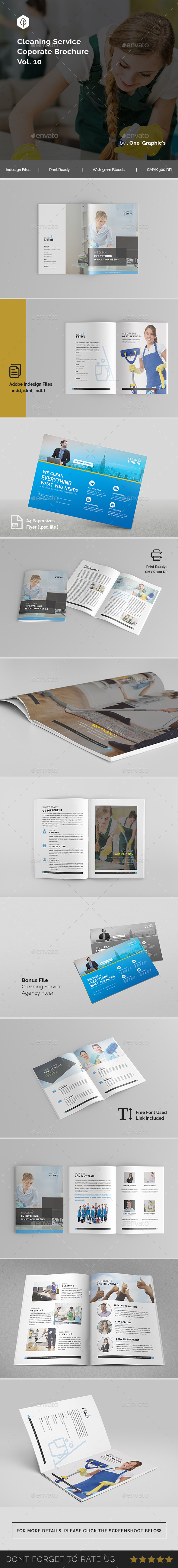 Cleaning Services Brochure Template - Brochures Print Templates
