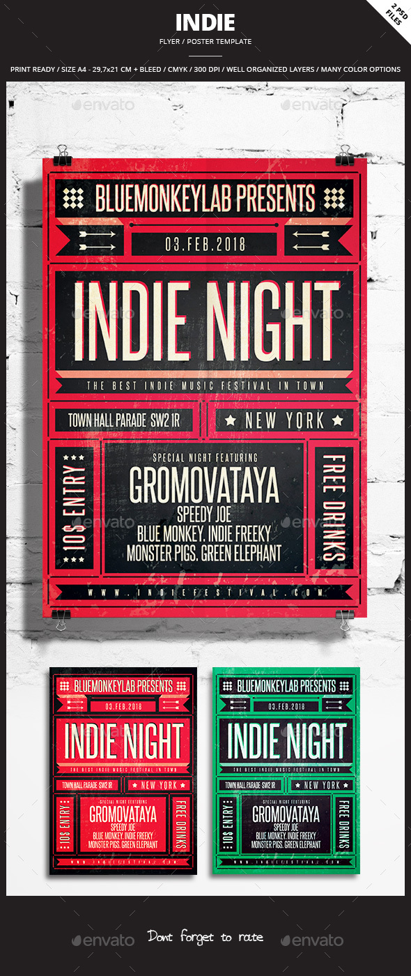 Indie Flyer / Poster 22 - Events Flyers