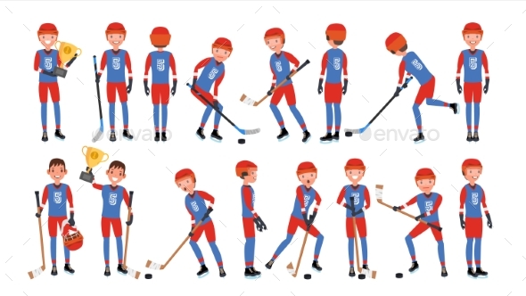 GraphicRiver Modern Ice Hockey Player Vector 21205674 GraphicRiver Modern Ice Hockey Player Vector 21205674