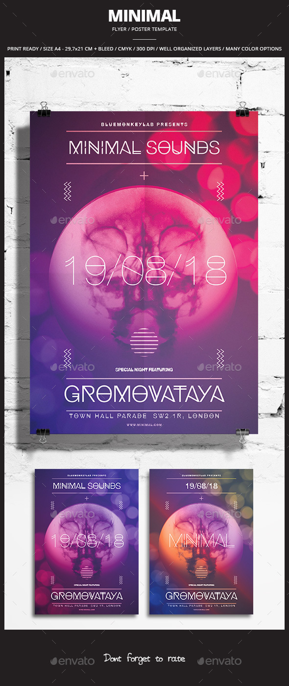 Minimal Flyer / Poster 6 - Events Flyers