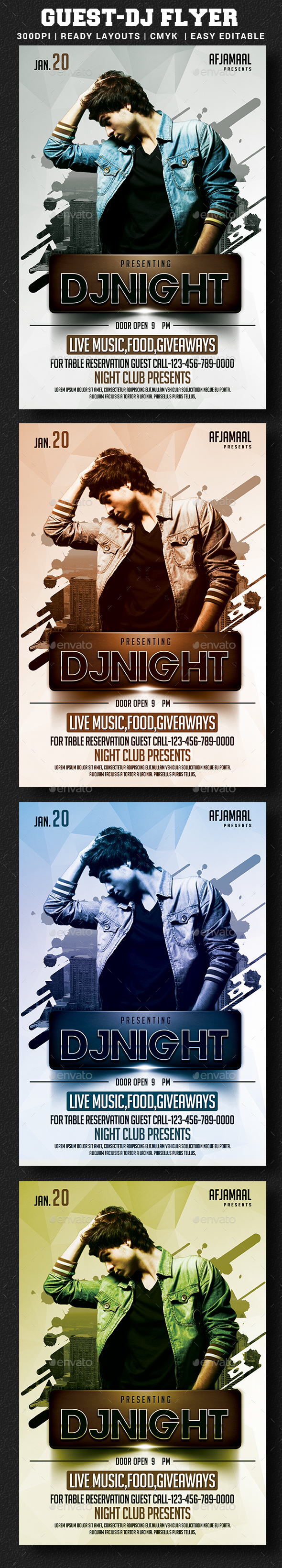 Dj Guest Flyer - Clubs & Parties Events