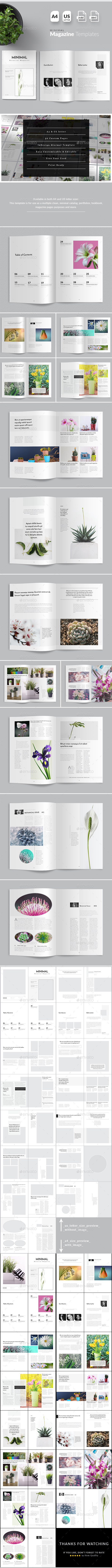 Minimal Magazine Template - Magazines Print Templates