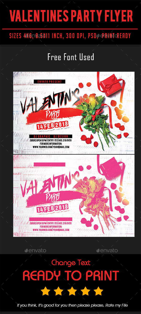 Valentines Party Flyer