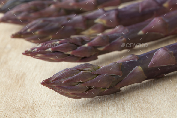 Tips of purple asparagus Stock Photo by picturepartners | PhotoDune