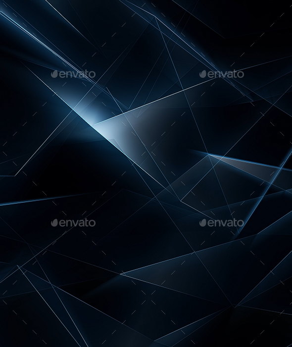 Epic Dark Blue Abstract Geometrical Lines - Abstract Backgrounds