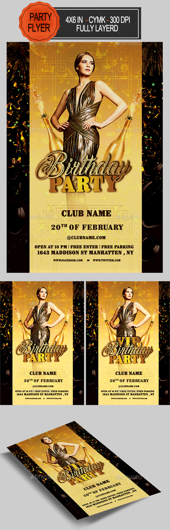 Birthday Flyer - Clubs & Parties Events