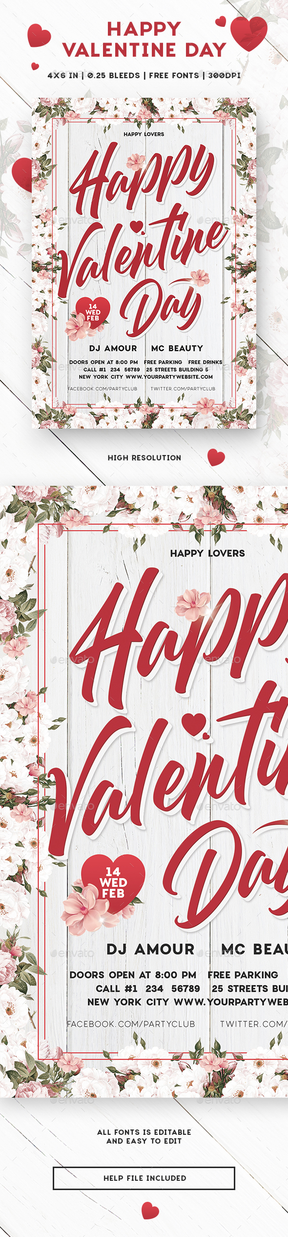 Happy Valentine Day - Events Flyers