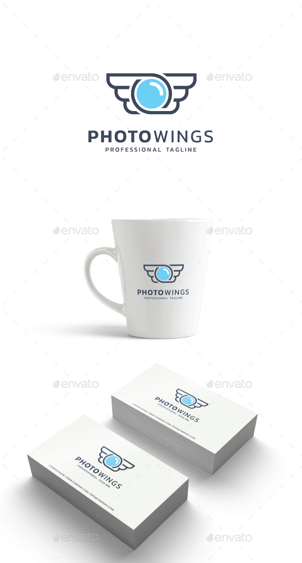 Photo Wings Logo - Symbols Logo Templates