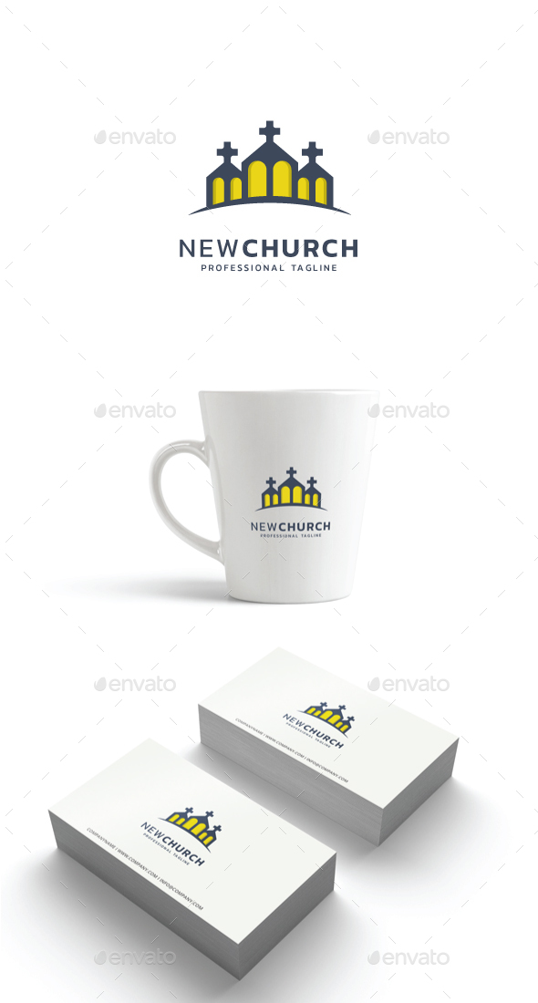 New Church Logo - Buildings Logo Templates