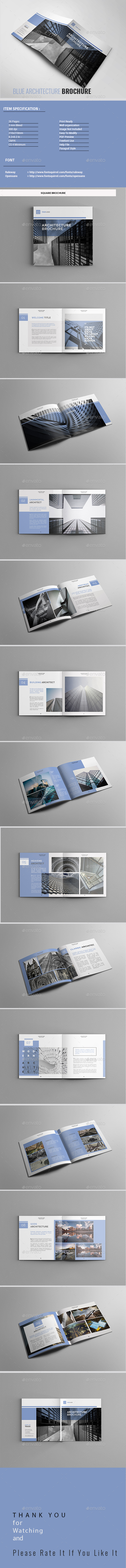 Blue Architecture Brochure - Portfolio Brochures