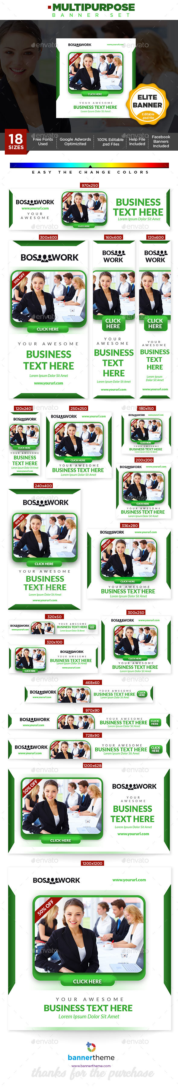 Multipurpose Banner - Banners & Ads Web Elements
