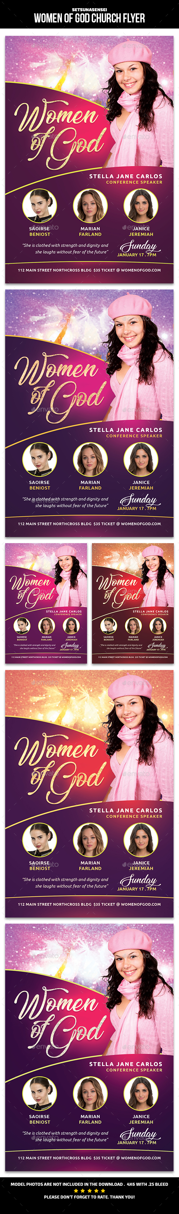 Women of God Church Flyer - Church Flyers