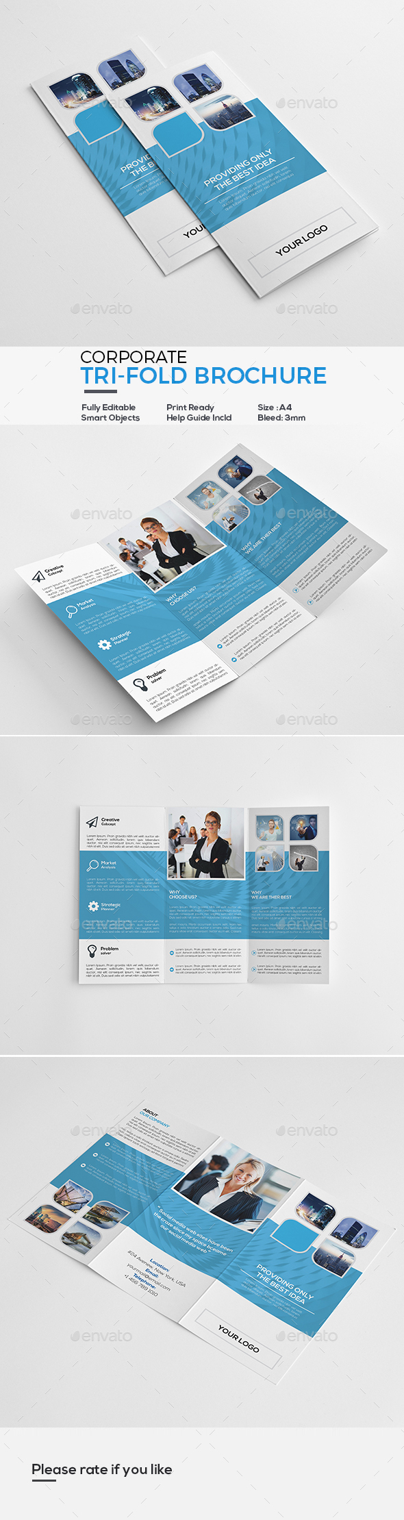 Corporate Tri-Fold Brochure - Corporate Brochures