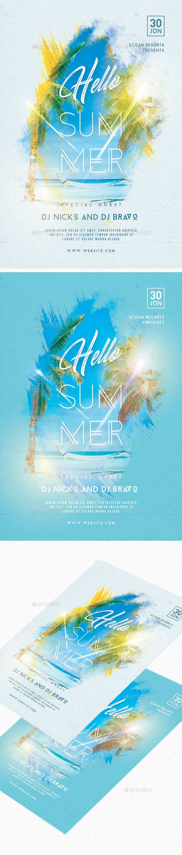 Summer Flyer - Clubs & Parties Events