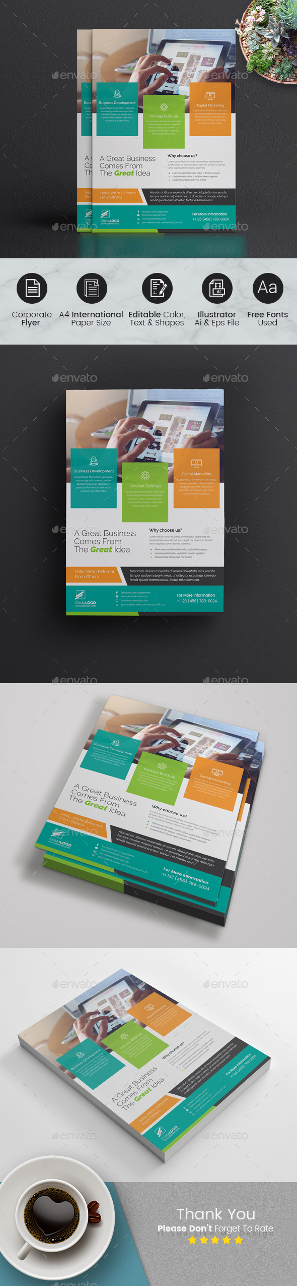 Flyer Template - Corporate Flyers