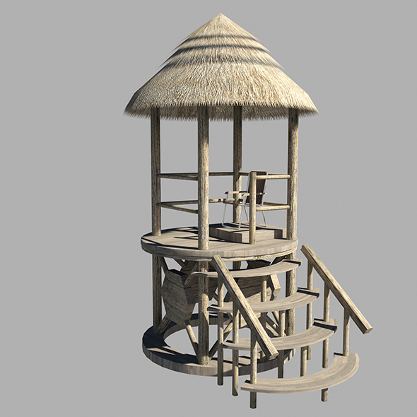 Lifeguard Tower 3d - 3Docean 21212210