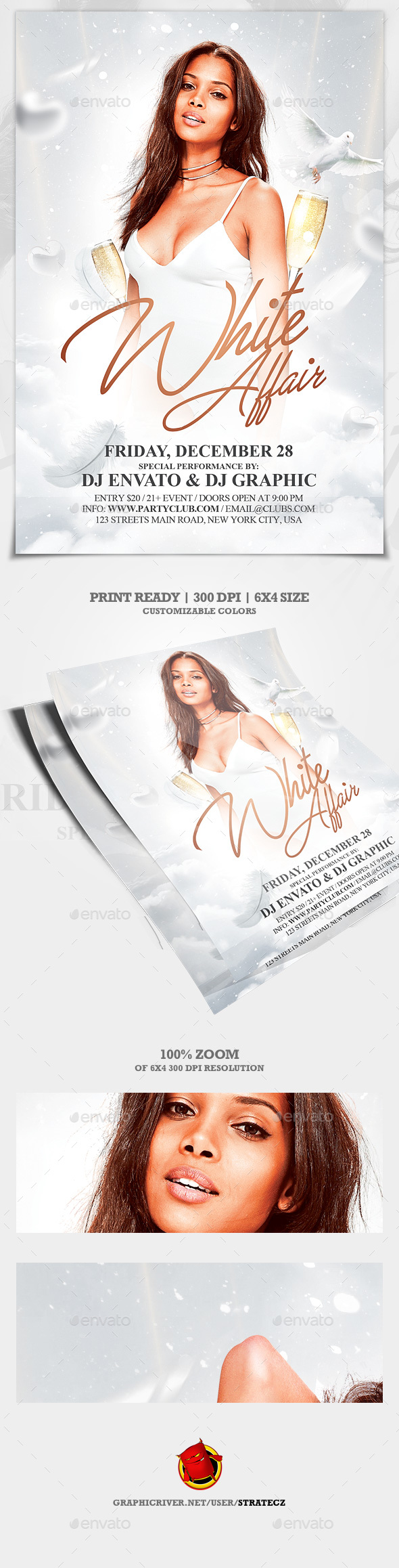 White Party Flyer - Events Flyers