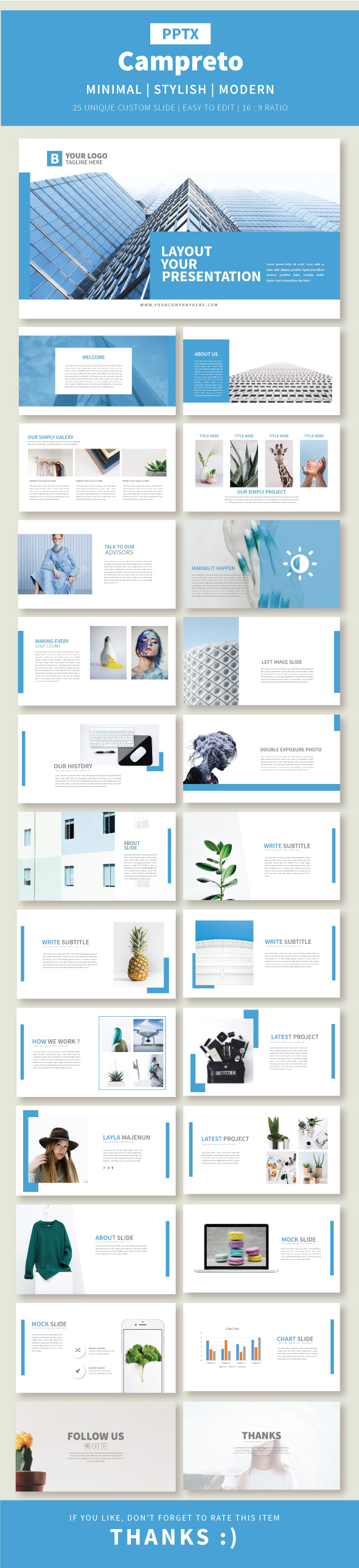 Campreto Presentation Template - Business PowerPoint Templates