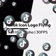 Tiktok Icon Logo Flying with Alpha - VideoHive Item for Sale