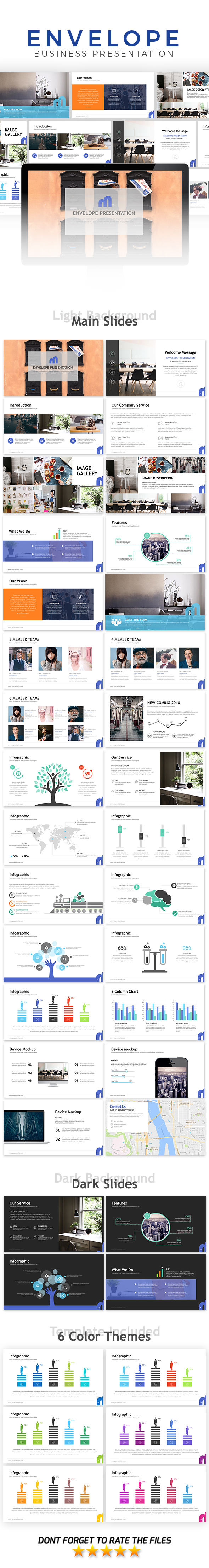 Envelope Presentation Template - Business PowerPoint Templates