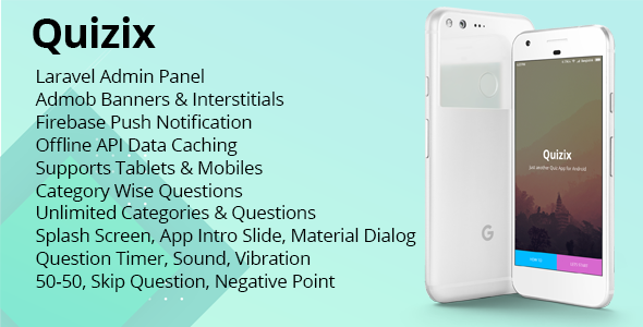 CodeCanyon Quizix Android Quiz App with AdMob FCM Push Notification Offline Data Caching 21213145 CodeCanyon Quizix Android Quiz App with AdMob FCM Push Notification Offline Data Caching 21213145