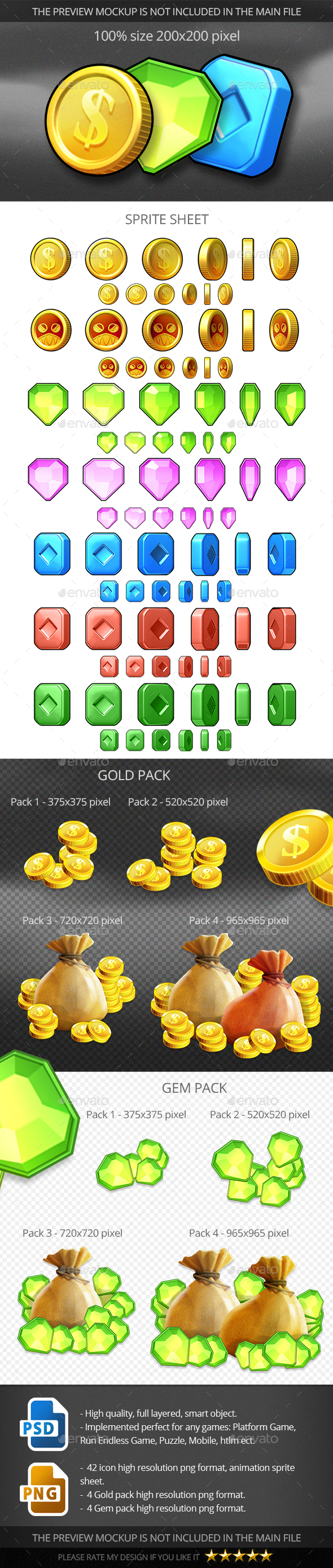 Coins Icons Pack - Miscellaneous Game Assets